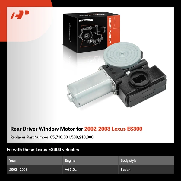 Rear Driver Window Motor for 2002-2003 Lexus ES300