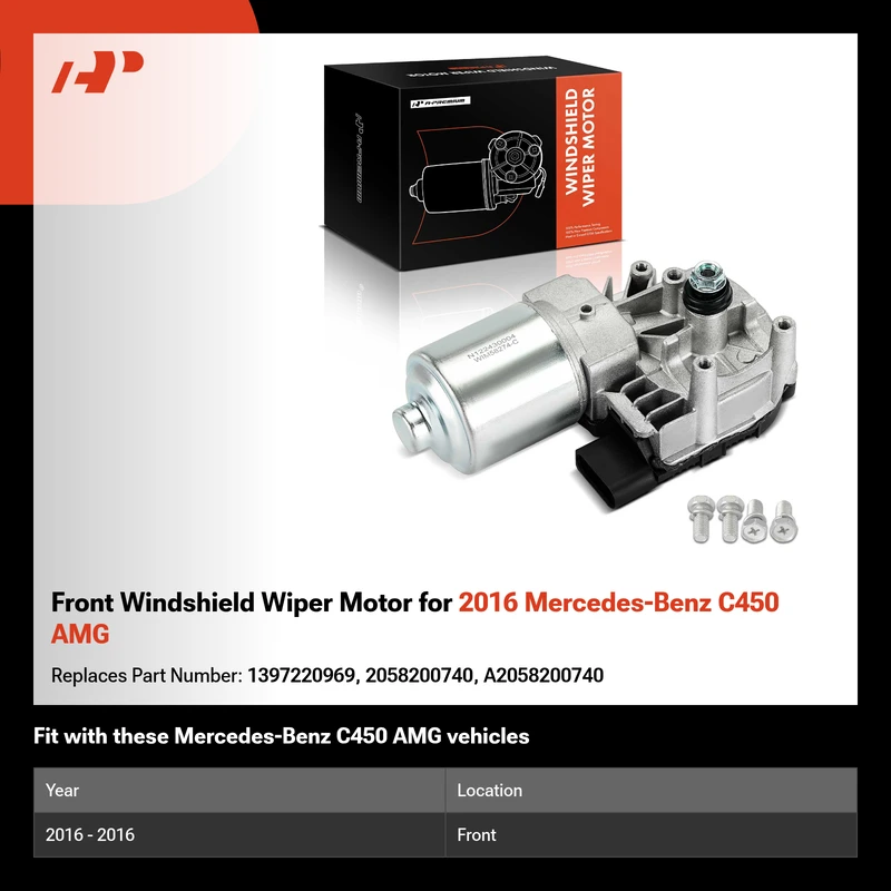 Front Windshield Wiper Motor for 2016 Mercedes-Benz C450 AMG