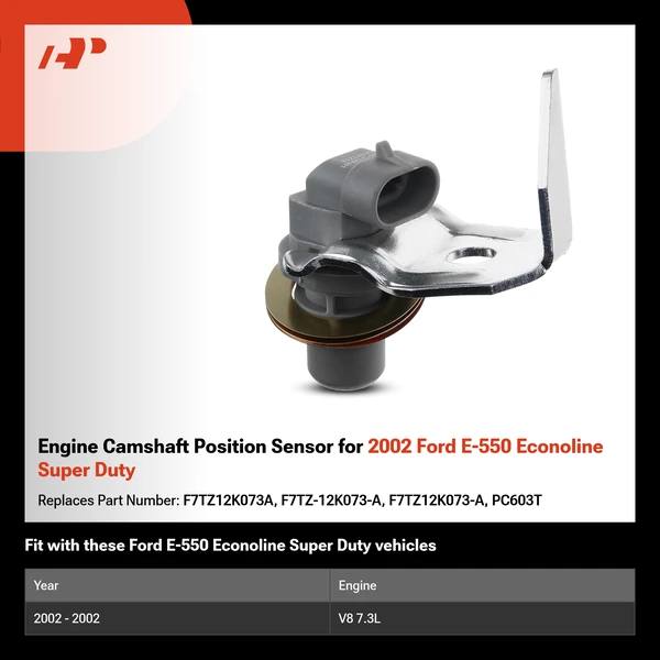 Engine Camshaft Position Sensor for 2002 Ford E-550 Econoline Super Duty