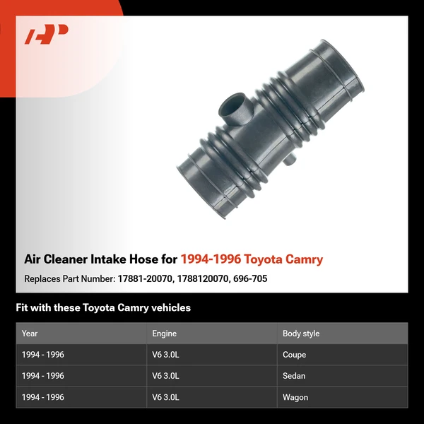 Air Cleaner Intake Hose for 1994-1996 Toyota Camry