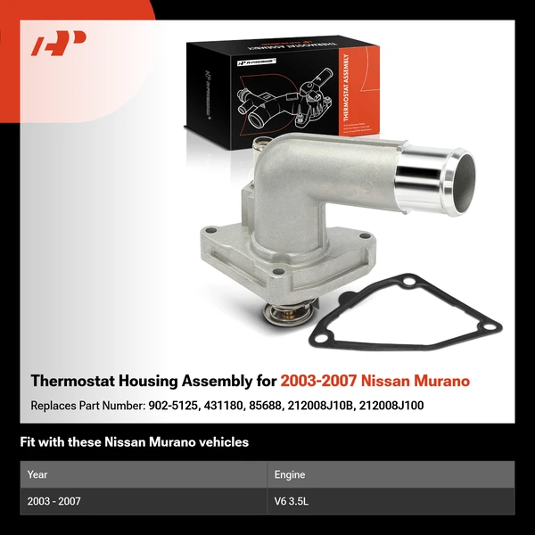 Thermostat Housing Assembly for 2003-2007 Nissan Murano