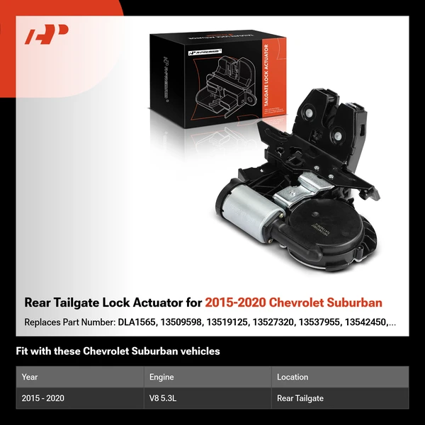Rear Tailgate Lock Actuator for 2015-2020 Chevrolet Suburban