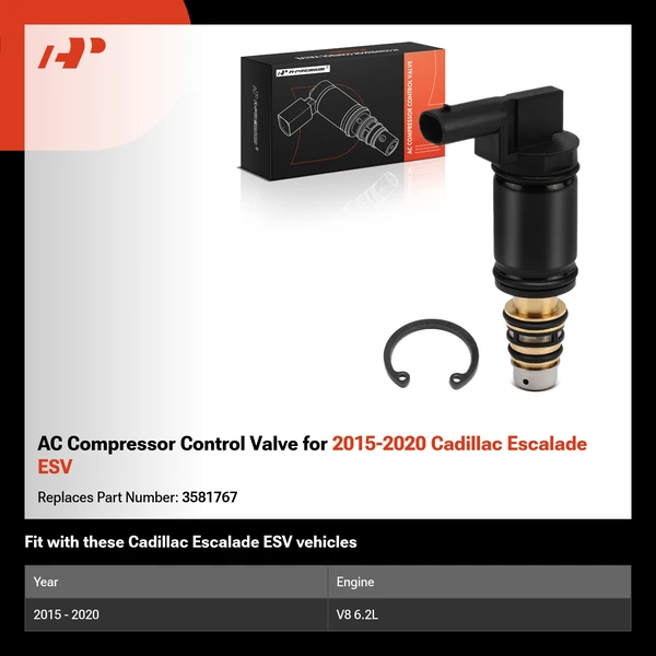 AC Compressor Control Valve for 2015-2020 Cadillac Escalade ESV