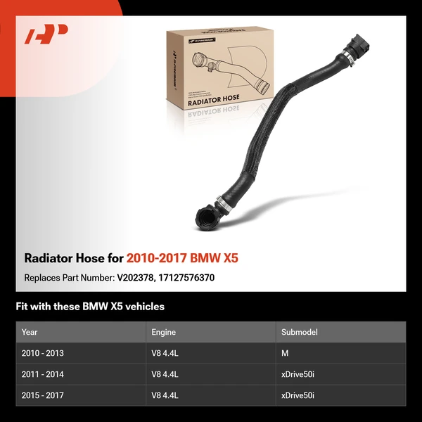 Radiator Hose for 2010-2017 BMW X5