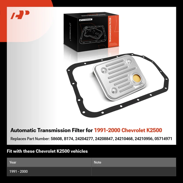 Automatic Transmission Filter for 1991-2000 Chevrolet K2500