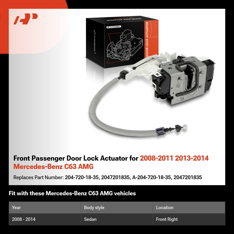 Front Passenger Door Lock Actuator for 2008-2011 2013-2014 Mercedes-Benz C63 AMG