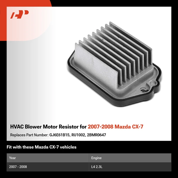 HVAC Blower Motor Resistor for 2007-2008 Mazda CX-7