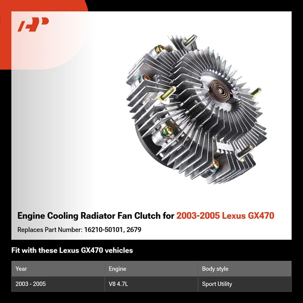Engine Cooling Radiator Fan Clutch for 2003-2005 Lexus GX470