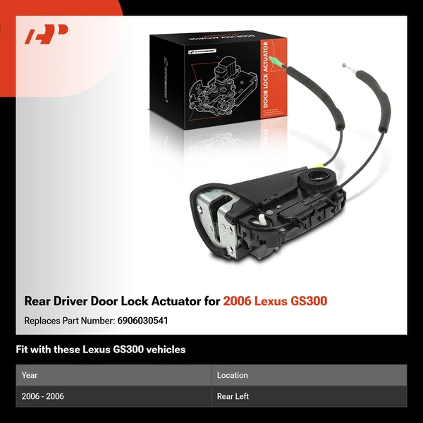 Rear Driver Door Lock Actuator for 2006 Lexus GS300