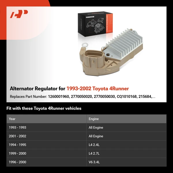 Alternator Regulator for 1993-2002 Toyota 4Runner