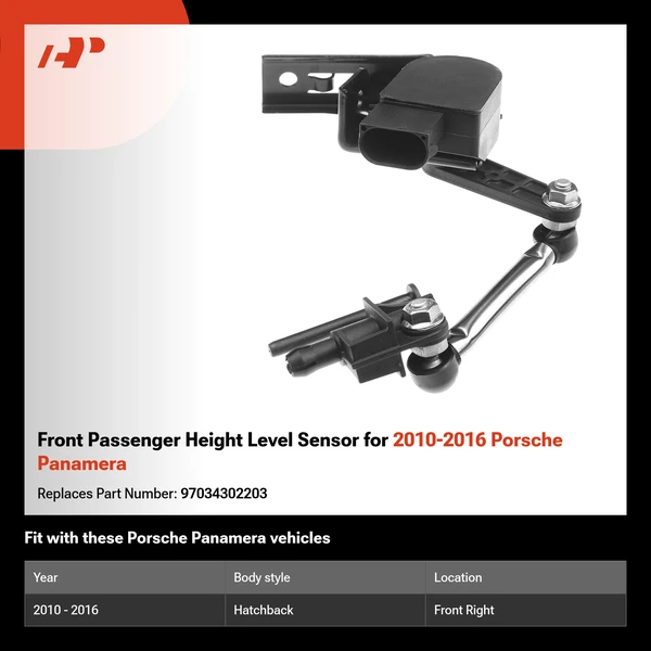 Front Passenger Height Level Sensor for 2010-2016 Porsche Panamera
