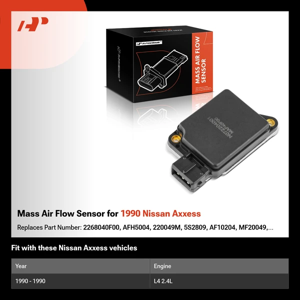 Mass Air Flow Sensor for 1990 Nissan Axxess