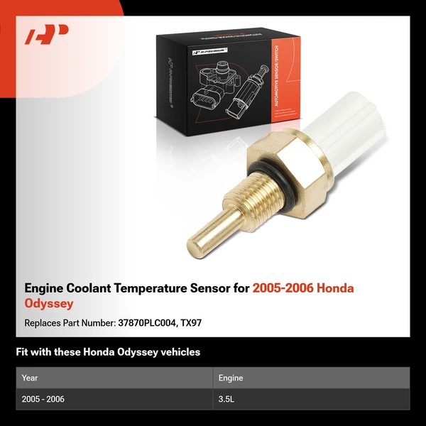 Engine Coolant Temperature Sensor for 2005-2006 Honda Odyssey
