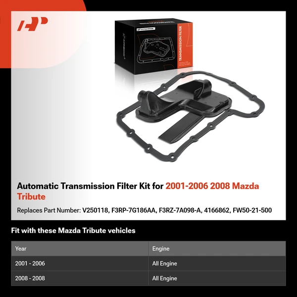 Automatic Transmission Filter Kit for 2001-2006 2008 Mazda Tribute