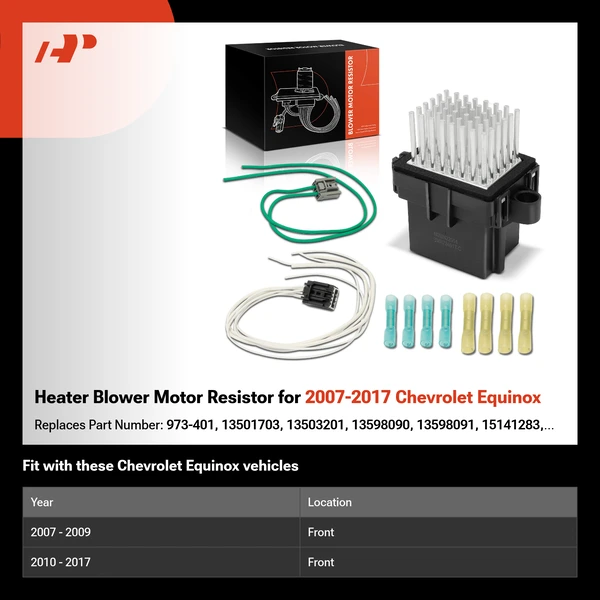 Heater Blower Motor Resistor for 2007-2017 Chevrolet Equinox