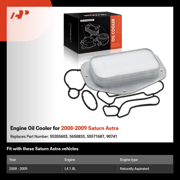 Engine Oil Cooler for 2008-2009 Saturn Astra