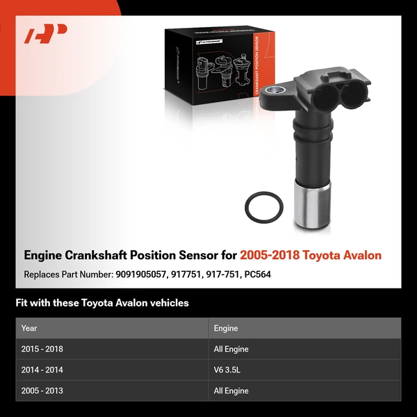 Engine Crankshaft Position Sensor for 2005-2018 Toyota Avalon