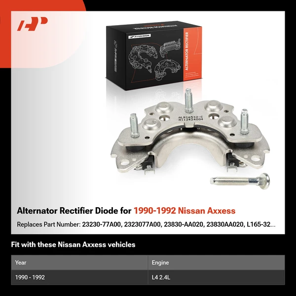 Alternator Rectifier Diode for 1990-1992 Nissan Axxess