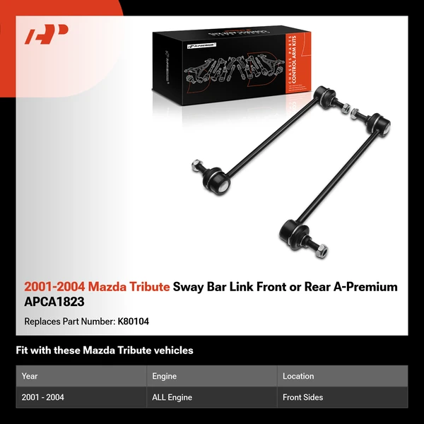 2001-2004 Mazda Tribute Sway Bar Link Front or Rear A-Premium APCA1823