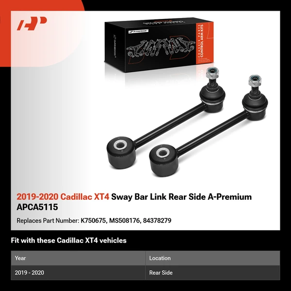 2019-2020 Cadillac XT4 Sway Bar Link Rear Side A-Premium APCA5115