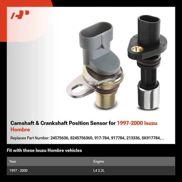 Camshaft & Crankshaft Position Sensor for 1997-2000 Isuzu Hombre