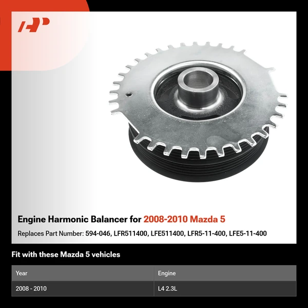Engine Harmonic Balancer for 2008-2010 Mazda 5