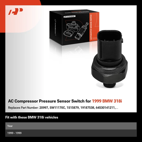 AC Compressor Pressure Sensor Switch for 1999 BMW 318i