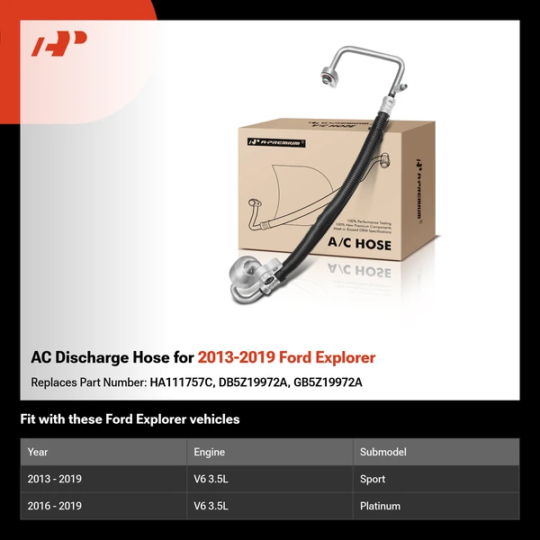 AC Discharge Hose for 2013-2019 Ford Explorer