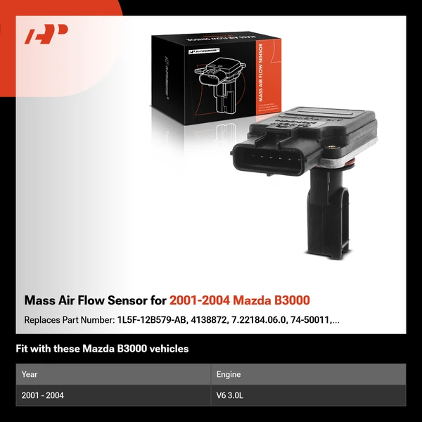 Mass Air Flow Sensor for 2001-2004 Mazda B3000