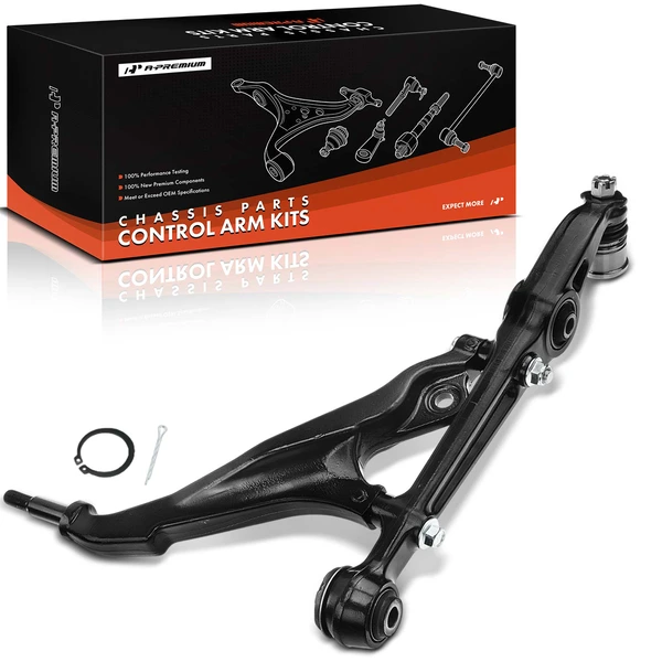 1992-1995 Honda Civic 1-Pc Control Arm and Ball Joint Kit, Front Passenger Lower with Ball Joint A-Premium APCA0489