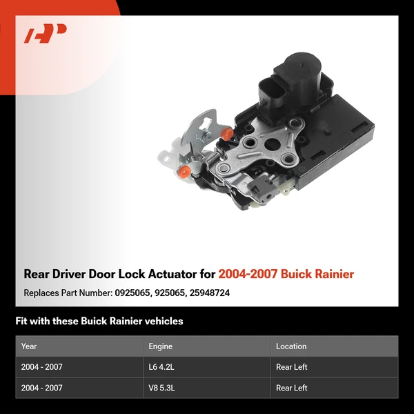 Rear Driver Door Lock Actuator for 2004-2007 Buick Rainier