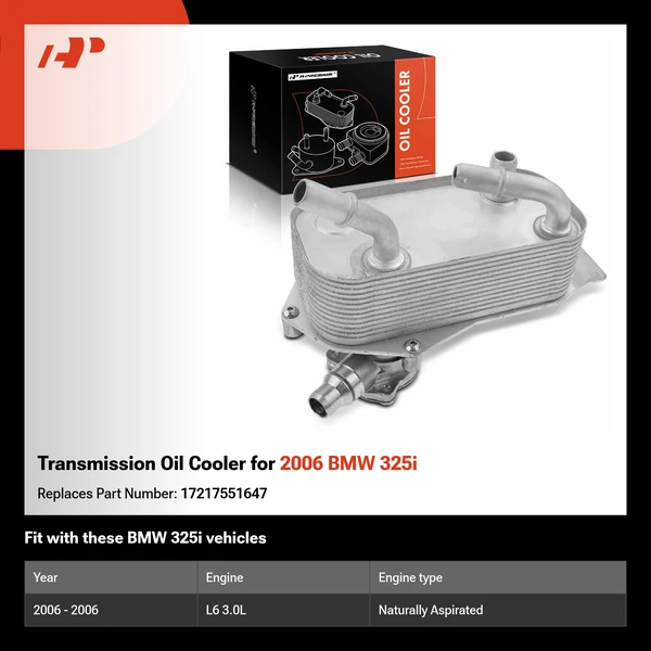 Transmission Oil Cooler for 2006 BMW 325i