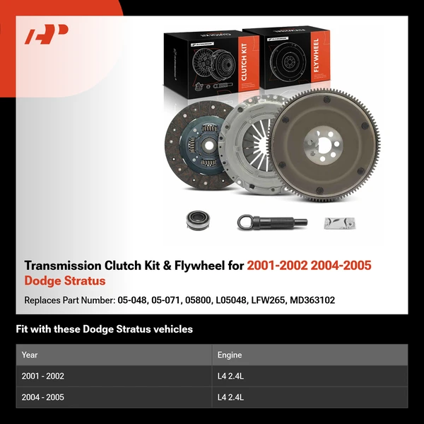 Transmission Clutch Kit & Flywheel for 2001-2002 2004-2005 Dodge Stratus