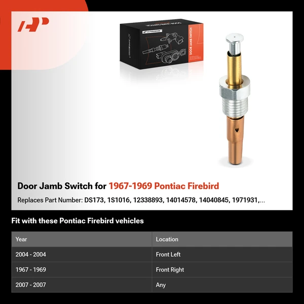 Door Jamb Switch for 1967-1969 Pontiac Firebird