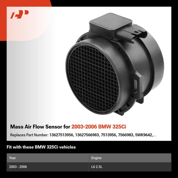 Mass Air Flow Sensor for 2003-2006 BMW 325Ci
