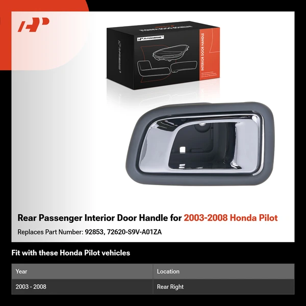 Rear Passenger Interior Door Handle for 2003-2008 Honda Pilot