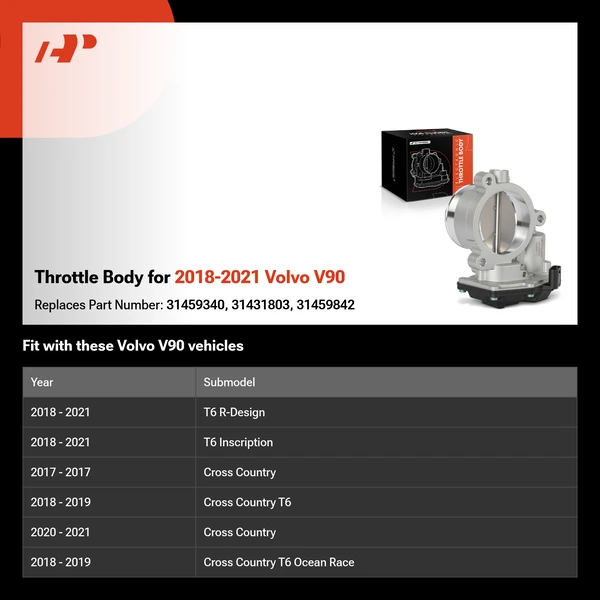 Throttle Body for 2018-2021 Volvo V90