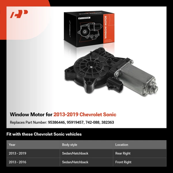 Window Motor for 2013-2019 Chevrolet Sonic
