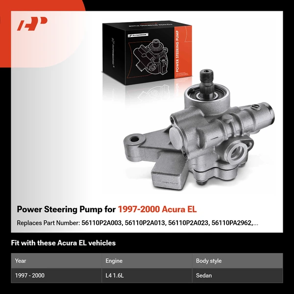 Power Steering Pump for 1997-2000 Acura EL