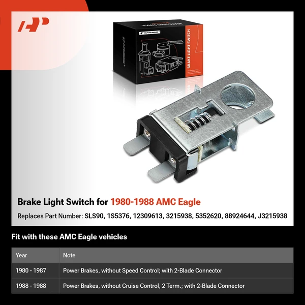 Brake Light Switch for 1980-1988 AMC Eagle