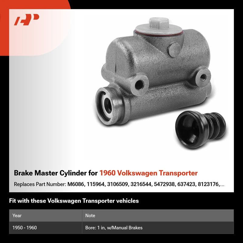 Brake Master Cylinder for 1960 Volkswagen Transporter