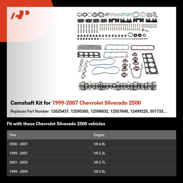 Camshaft Kit for 1999-2007 Chevrolet Silverado 2500