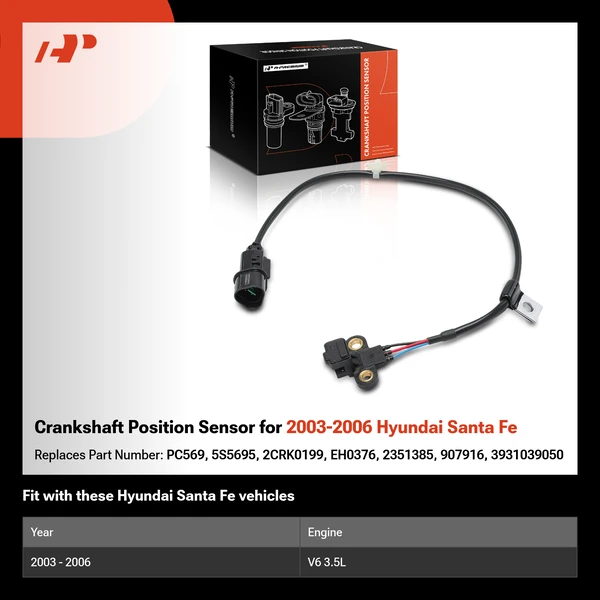 Crankshaft Position Sensor for 2003-2006 Hyundai Santa Fe