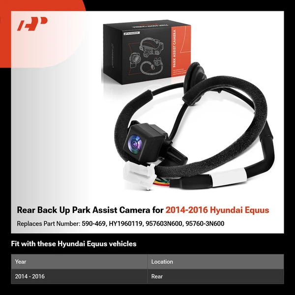 Rear Back Up Park Assist Camera for 2014-2016 Hyundai Equus