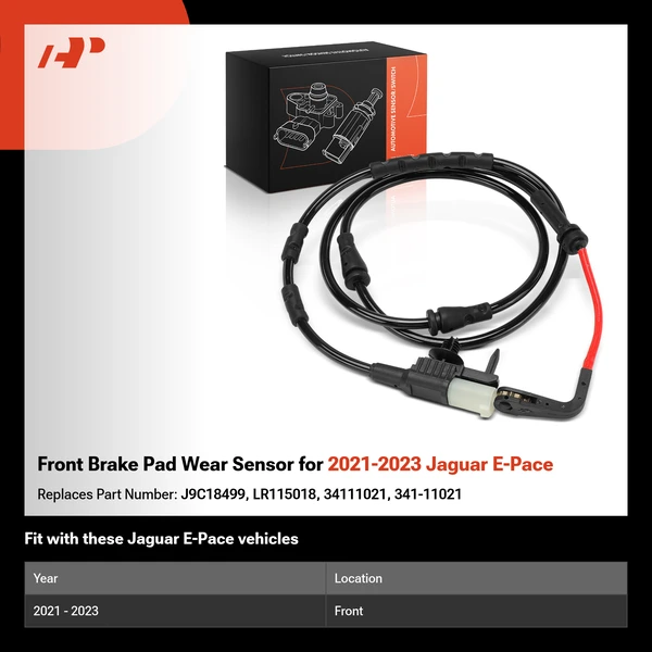 Front Brake Pad Wear Sensor for 2021-2023 Jaguar E-Pace