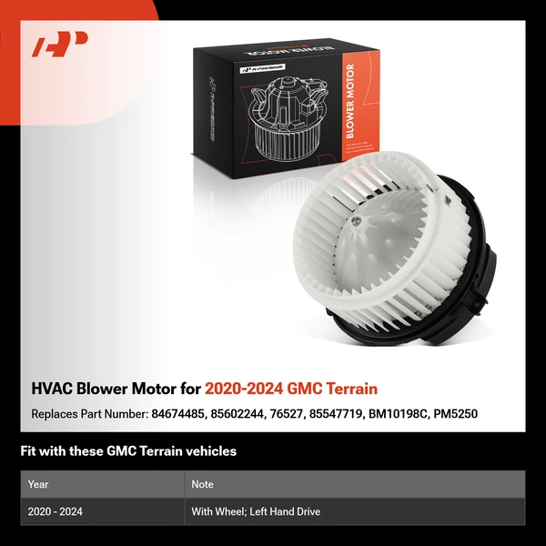 HVAC Blower Motor for 2020-2024 GMC Terrain