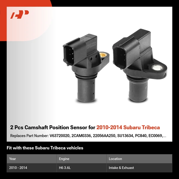2 Pcs Camshaft Position Sensor for 2010-2014 Subaru Tribeca