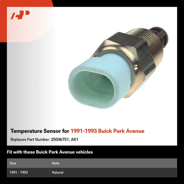 Temperature Sensor for 1991-1993 Buick Park Avenue