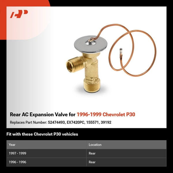 Rear AC Expansion Valve for 1996-1999 Chevrolet P30