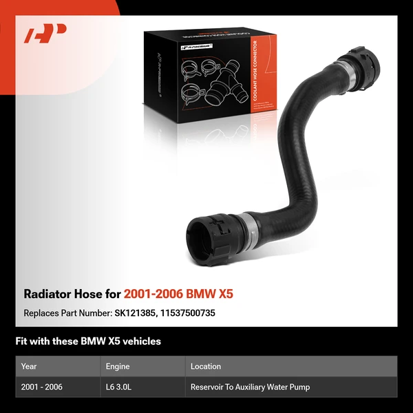Radiator Hose for 2001-2006 BMW X5